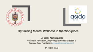 Optimizing Mental Wellness in the Workplace