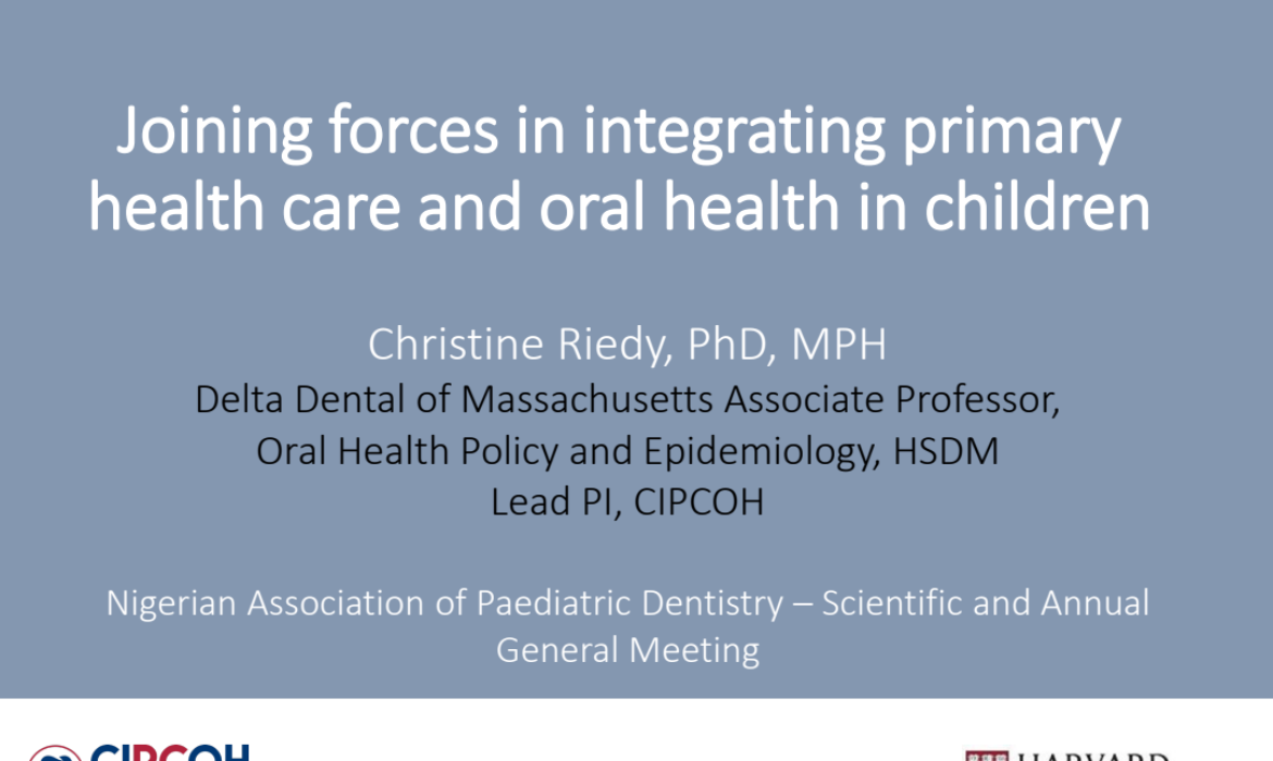 Joining  force in integrating primary health care and oral health in children