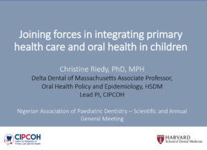 Joining  force in integrating primary health care and oral health in children